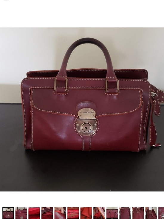 Dooney & Bourke Other - Dooney & Bourke Burgundy Leather Satchel with Brass Lock ALTO